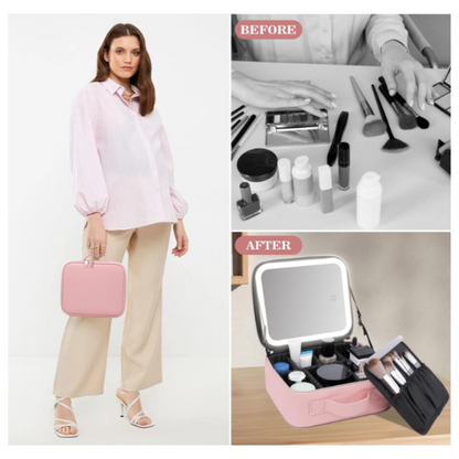 Neceser organizador de maquillaje y cosméticos Impermeable para viaje y el hogar