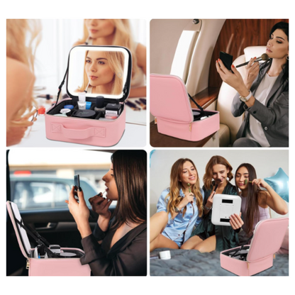 Neceser organizador de maquillaje y cosméticos Impermeable para viaje y el hogar
